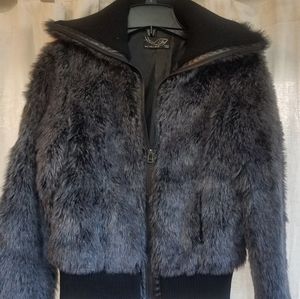 Vintage Zara Faux Fur Cropped Jacket